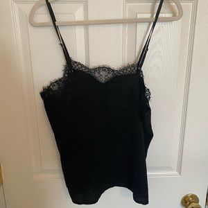Lulus Black Lace Satin Cami